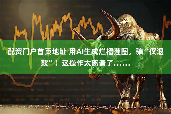 配资门户首页地址 用AI生成烂榴莲图，骗“仅退款”！这操作太离谱了……